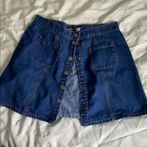 Denim Skirt with buttons